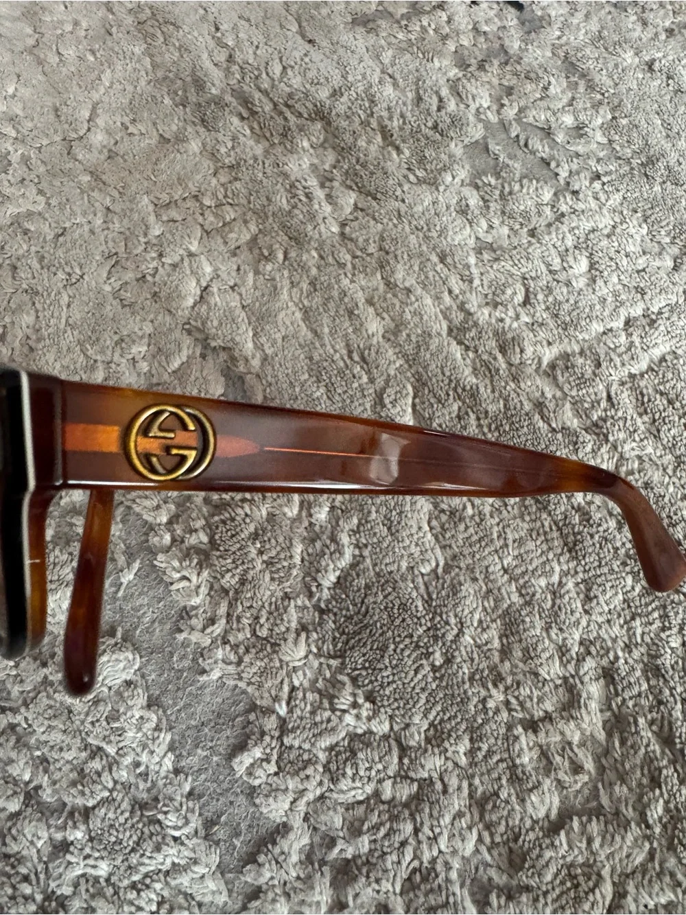 Gucci Women's Black Front with Brown Temples Frames